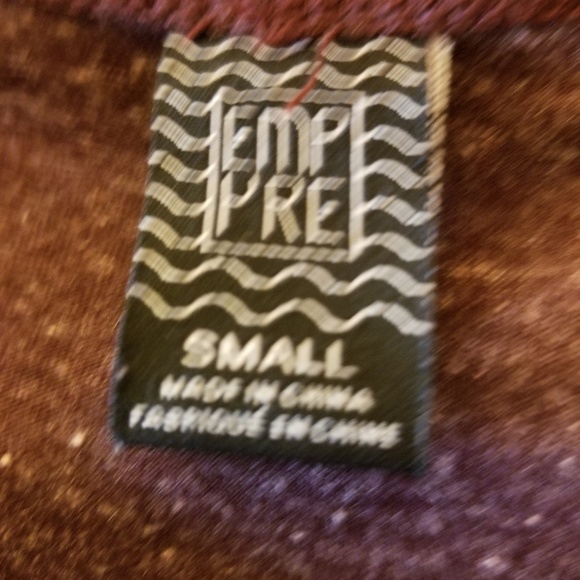 Emp Pre Graphic Tee Lace Sleeves Purple Sz Small - Picture 3 of 6